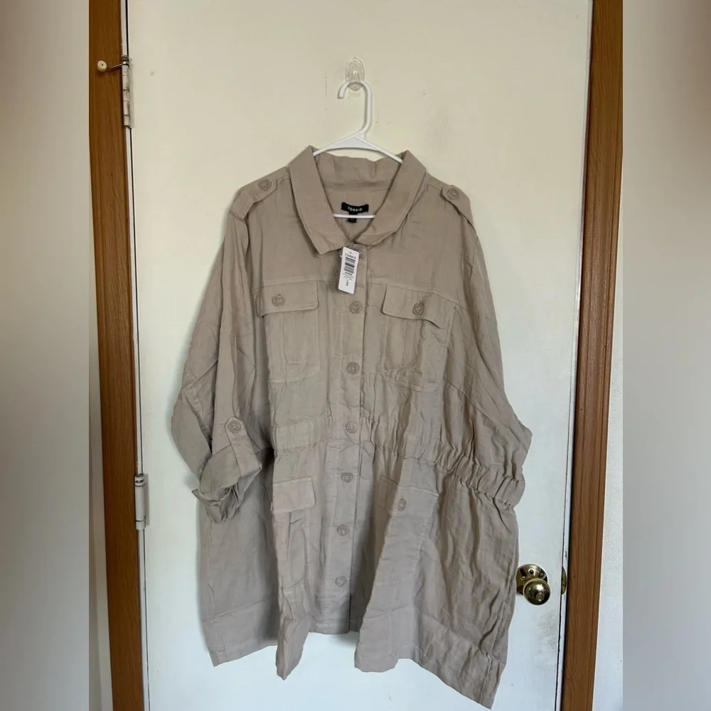 NWT Torrid size 5 dual utility jacket anorak chateau Gray
